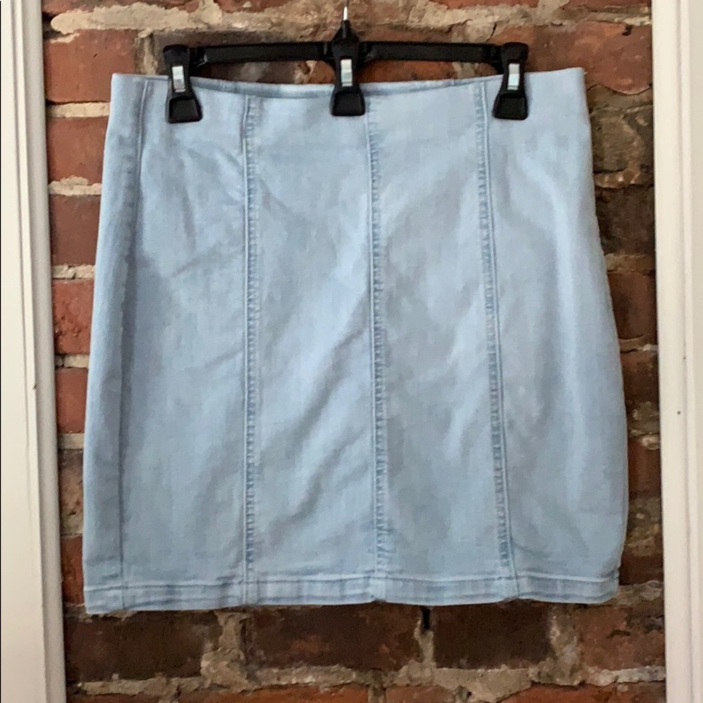 Garage Jean Mini Skirt - light wash - Medium